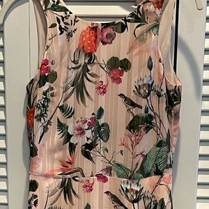 00P high-low dress. Pink floral